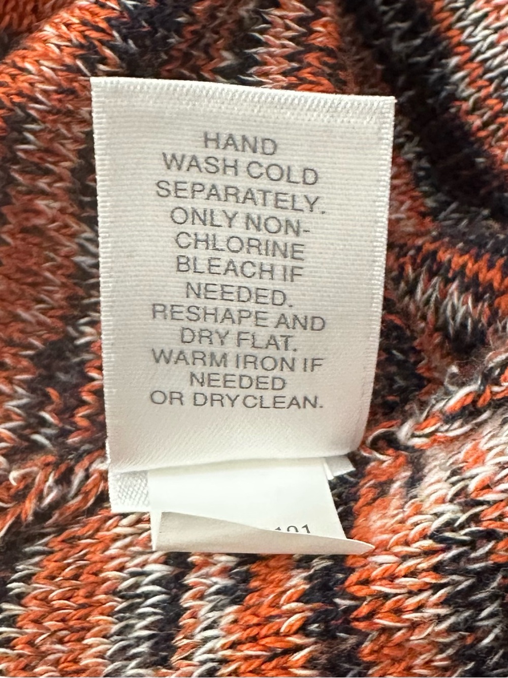 J Jill Sweater Women S Orange Black Marled Oversized Bohemian Preppy Cottagecore - Picture 9 of 9